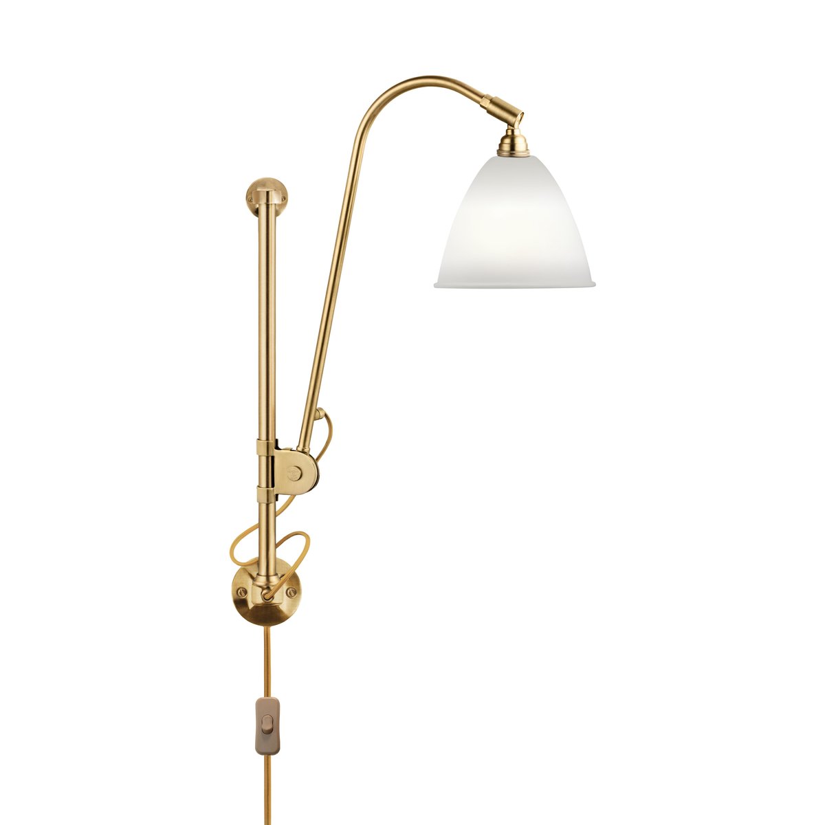 GUBI Bestlite BL5 wall lamp bone china-brass