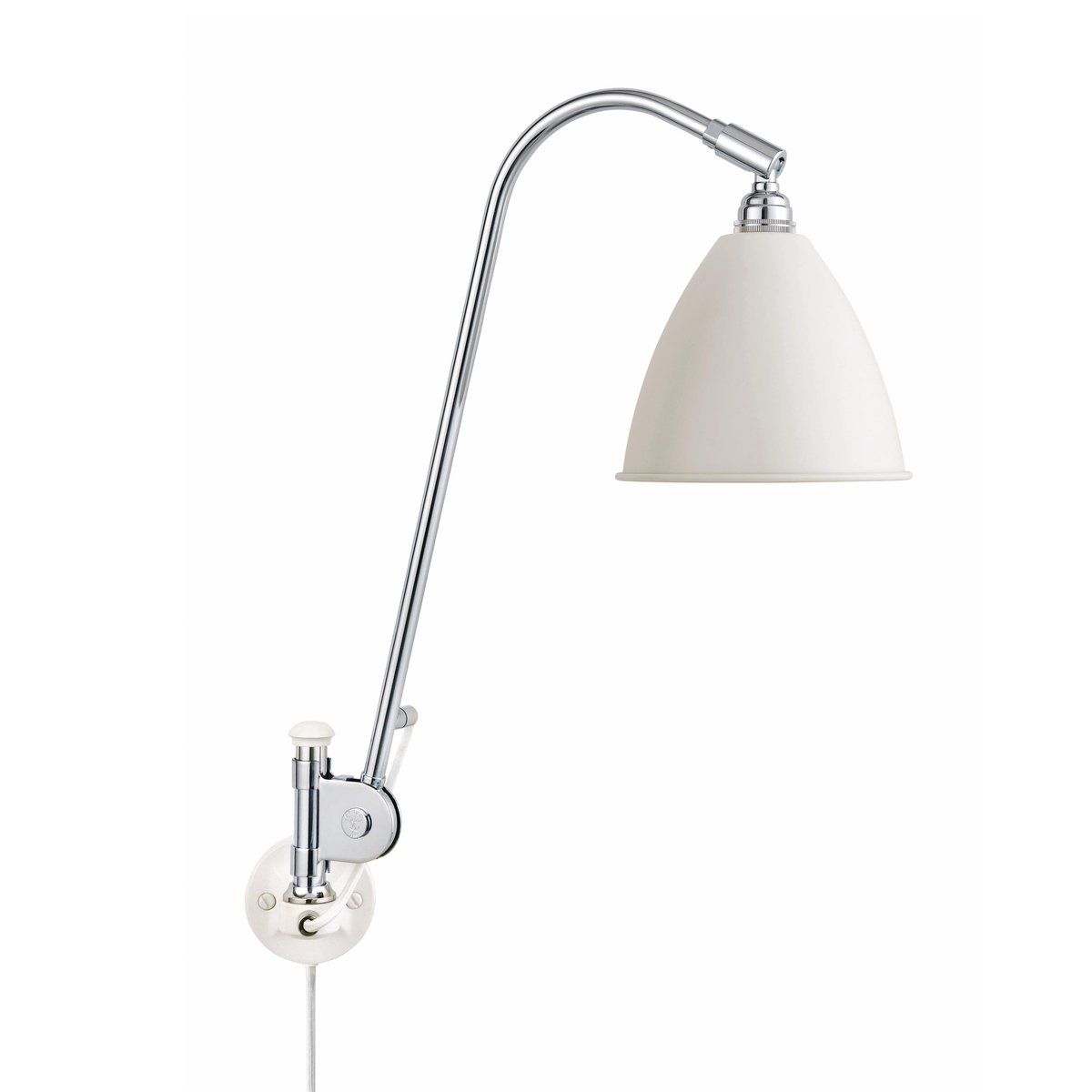 GUBI Bestlite BL6 wall lamp matte white-chrome