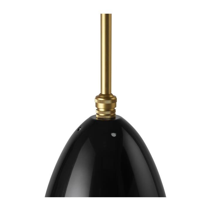 Gräshoppa ceiling lamp glossy, Black-brass GUBI