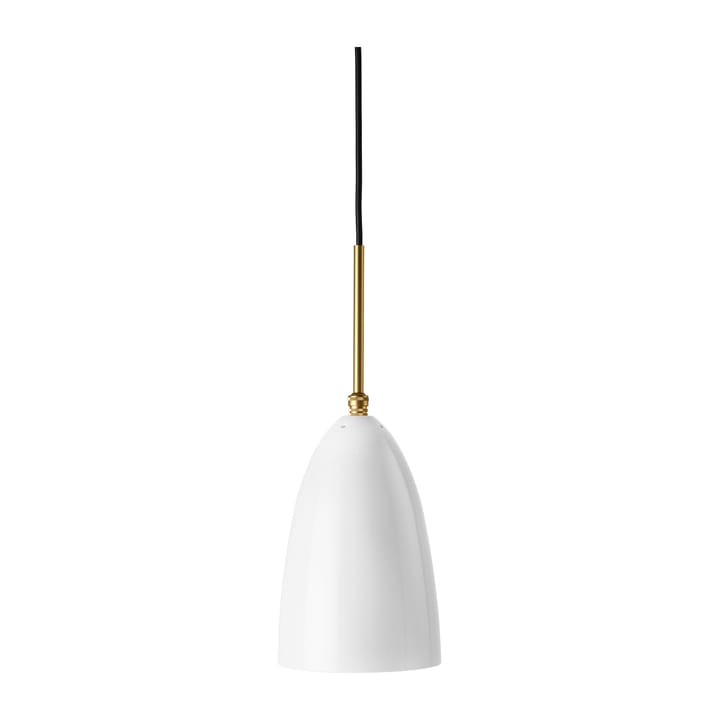 Gräshoppa taklampa blank, Alabaster white-brass GUBI