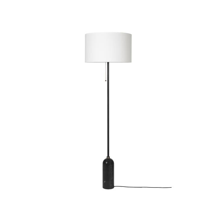 Gravity floor lamp, Black marble/white GUBI