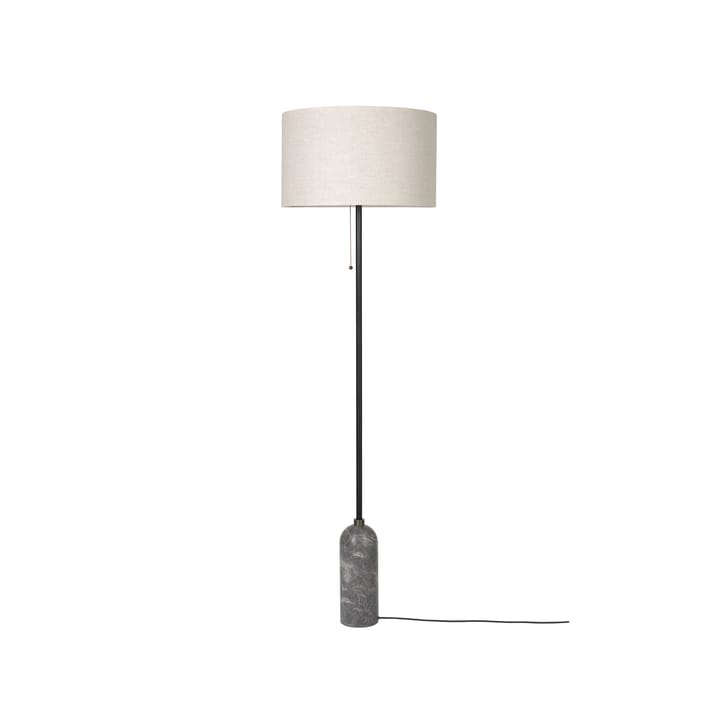 Gravity floor lamp, Grey marble/canvas GUBI