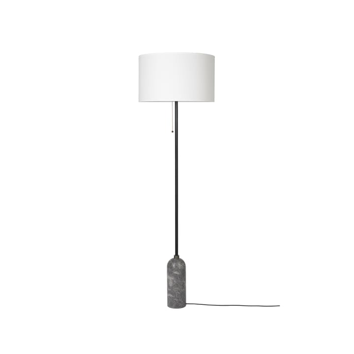 Gravity floor lamp, Grey marble/white GUBI