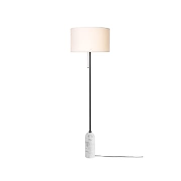 Gravity floor lamp - White marble/white - GUBI