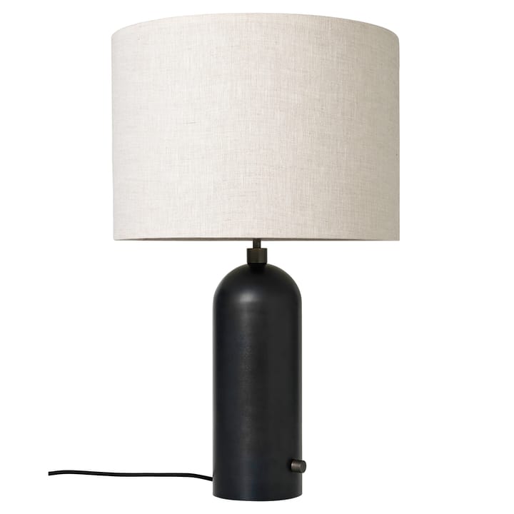 Gravity L bordslampa, Svart-canvas GUBI