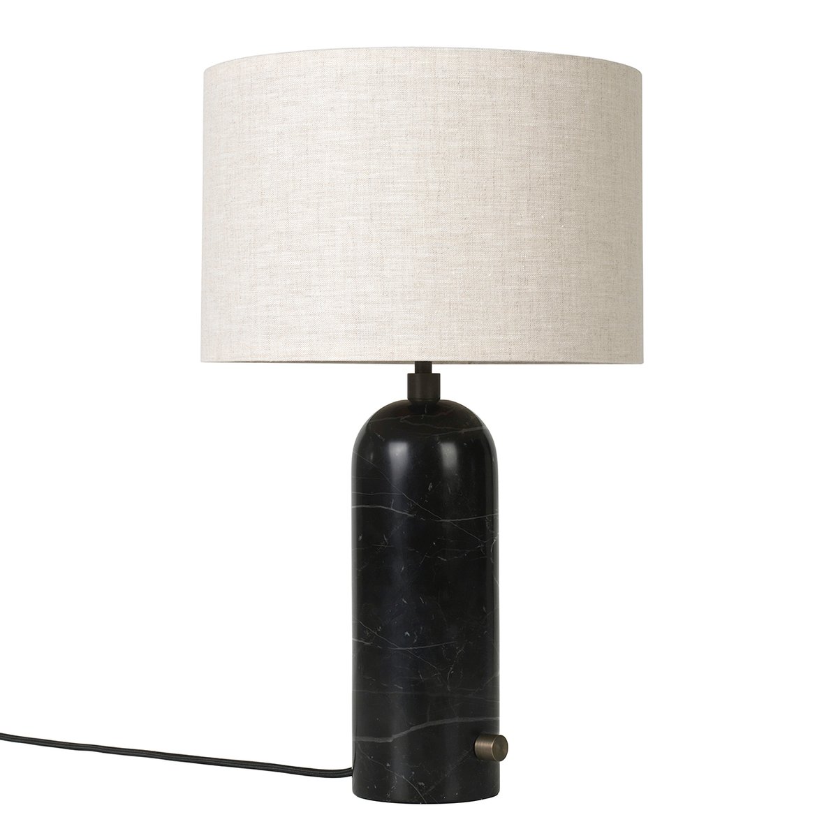 GUBI Gravity S table lamp black marble-canvas