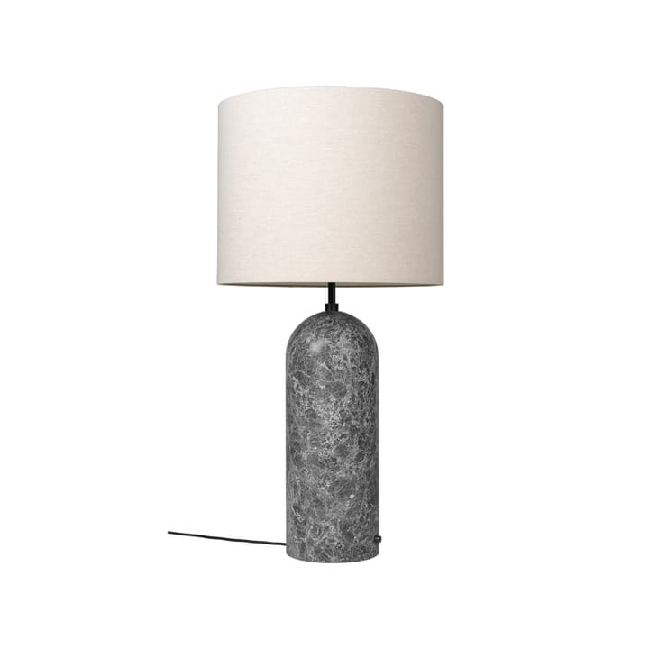 Gravity XL floor lamp, Grey marble/canvas, low GUBI