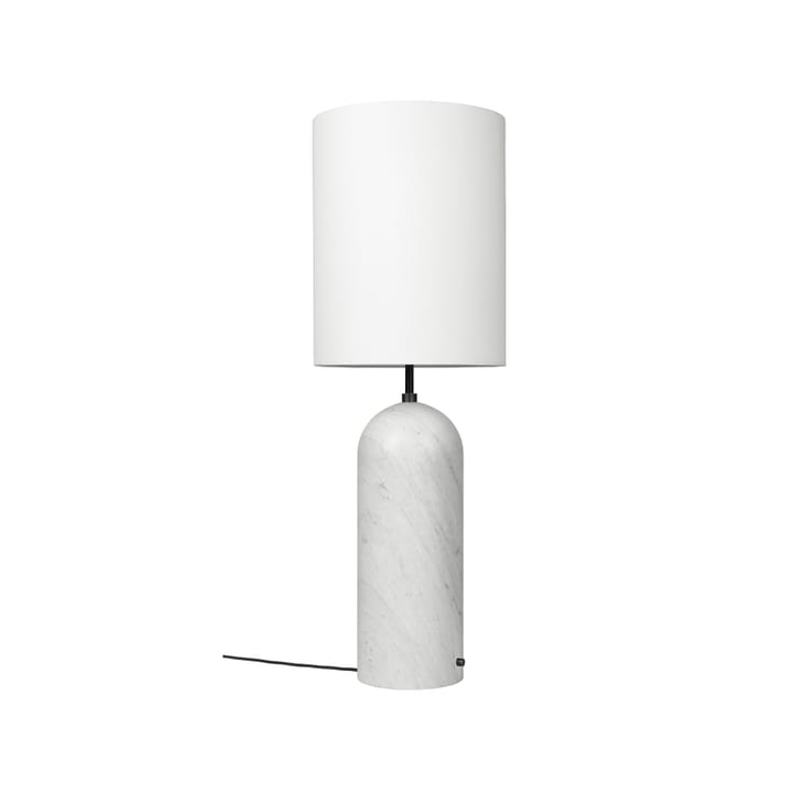 Gravity XL floor lamp, White marble/white, high GUBI