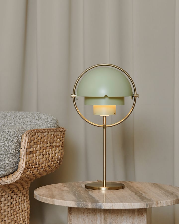 Multi-Lite bordslampa, Brass-desert sage GUBI