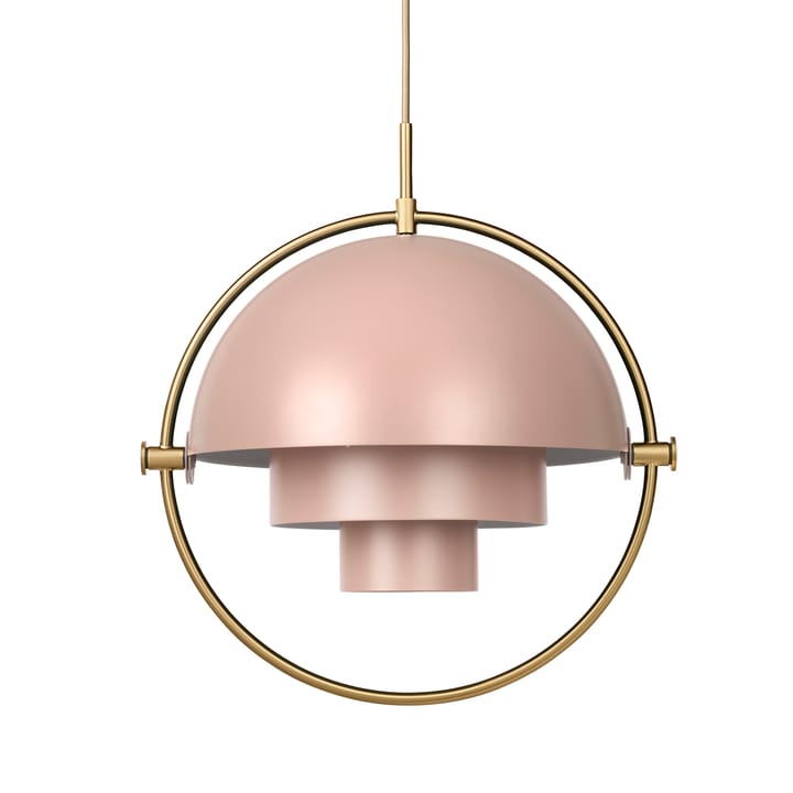 Multi-Lite ceiling lamp, brass-pink GUBI