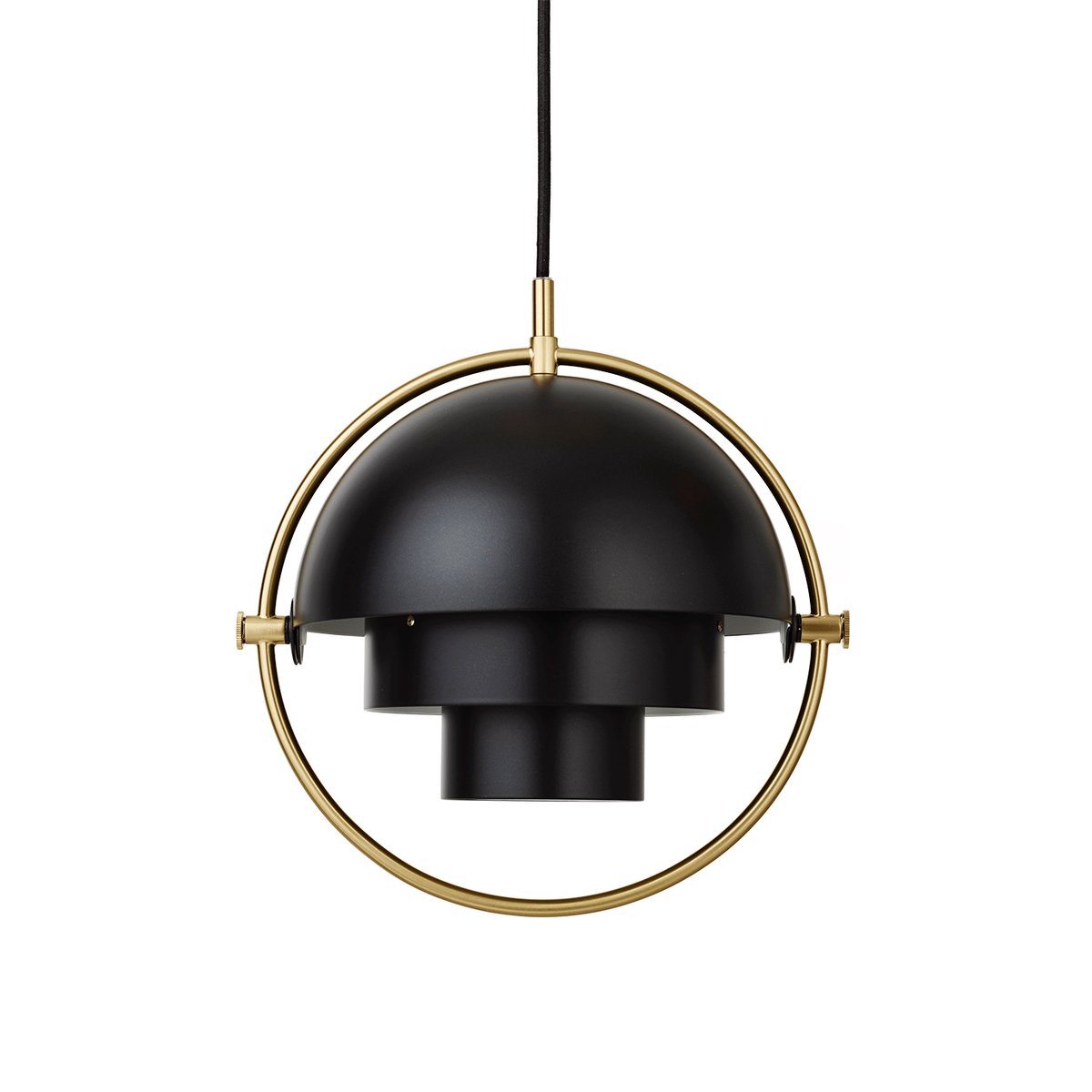 GUBI Multi-Lite ceiling lamp small brass-black