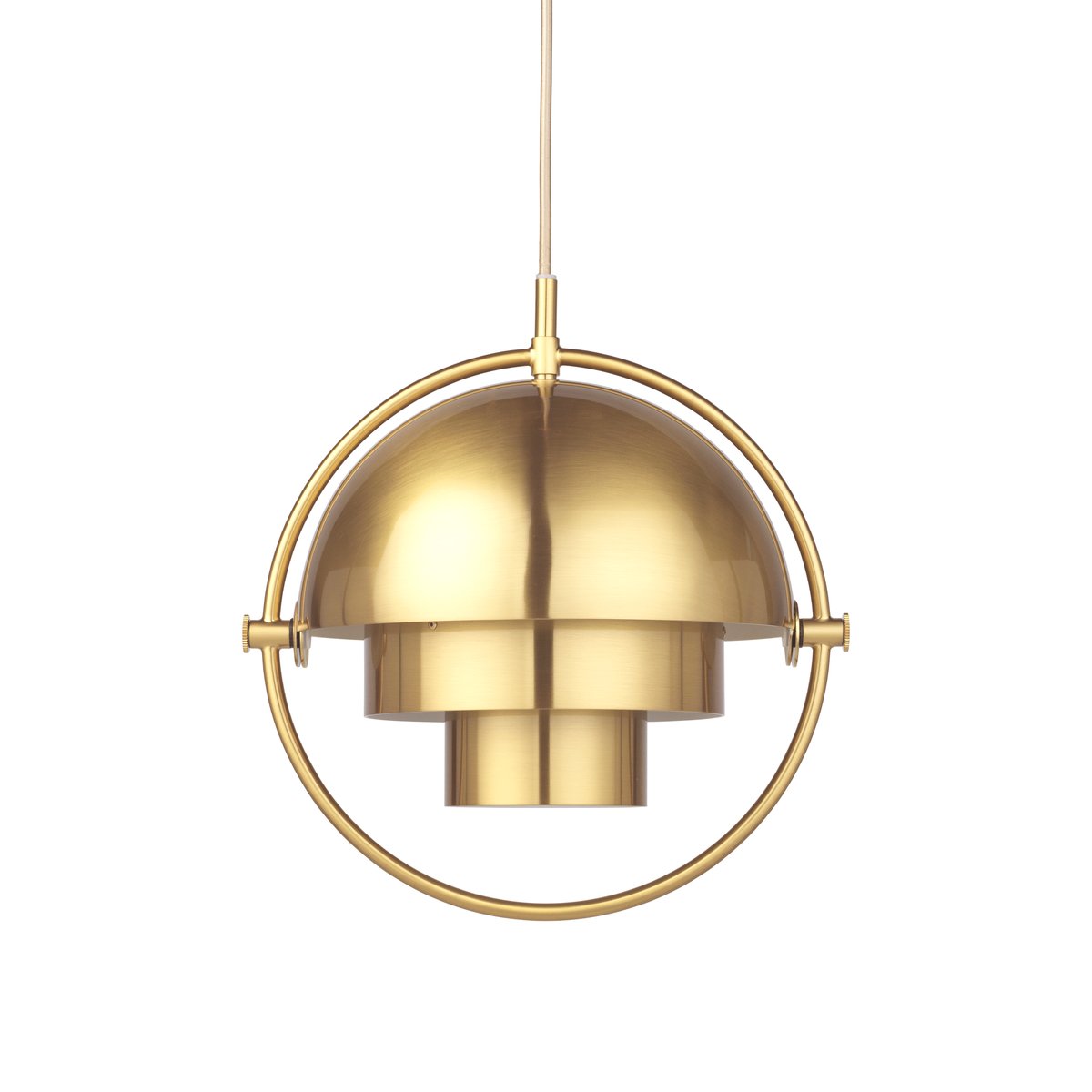 GUBI Multi-Lite ceiling lamp small brass