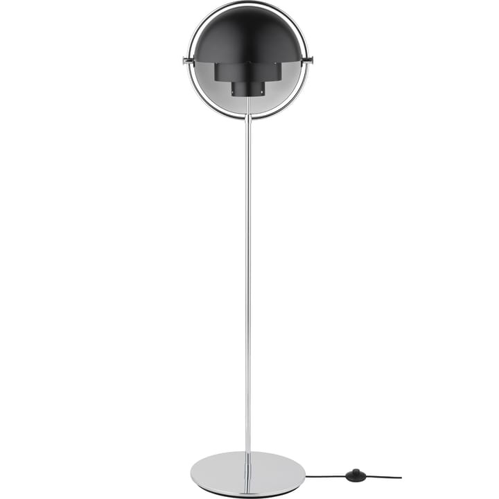 Multi-Lite floor lamp, Chrome-black GUBI