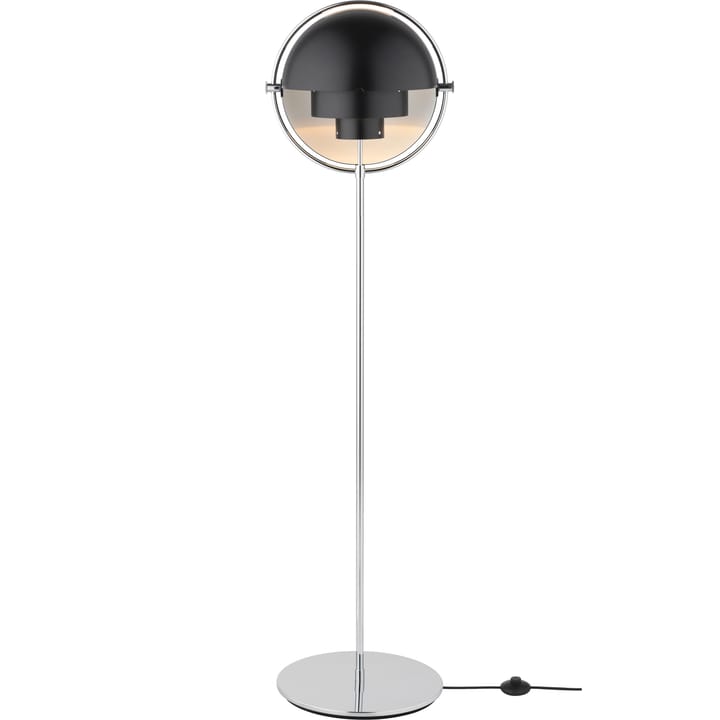 Multi-Lite floor lamp, Chrome-black GUBI