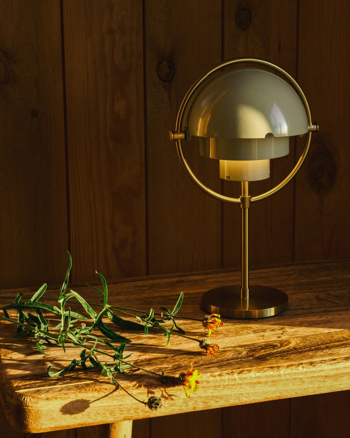 Multi-Lite portable lamp, Pastel gray-brass GUBI