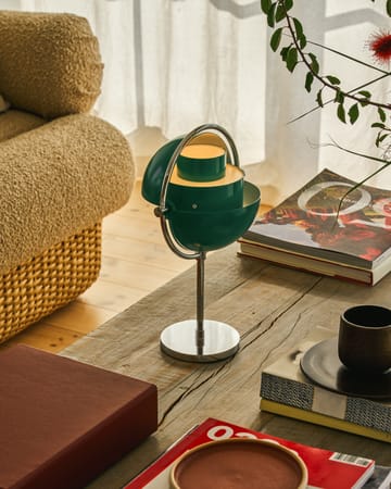 Multi-Lite portable lamp - Teal green-chrome - GUBI