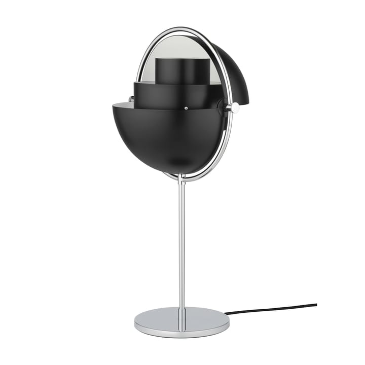 Multi-Lite table lamp, chrome-black GUBI