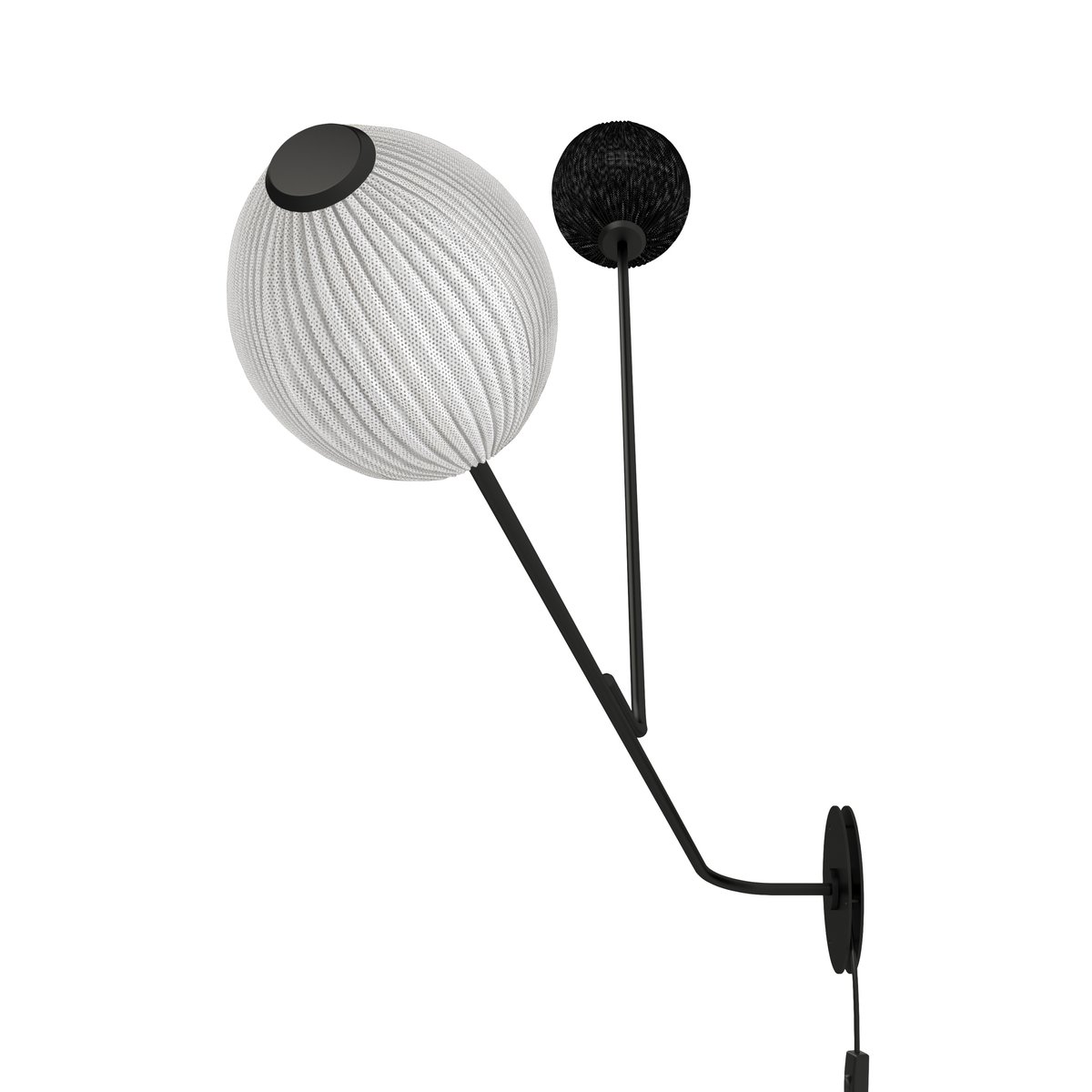 GUBI Satellite Wandleuchte Black-white