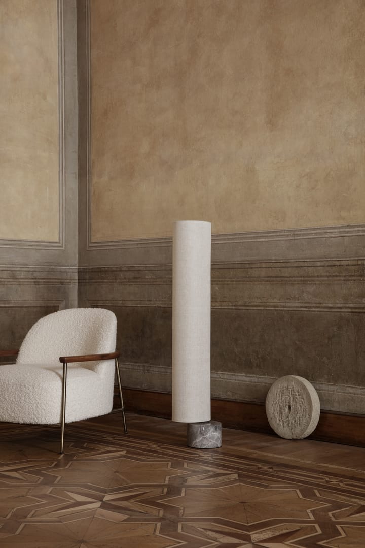 Unbound floor lamp 120 cm, Canvase-grey marble GUBI