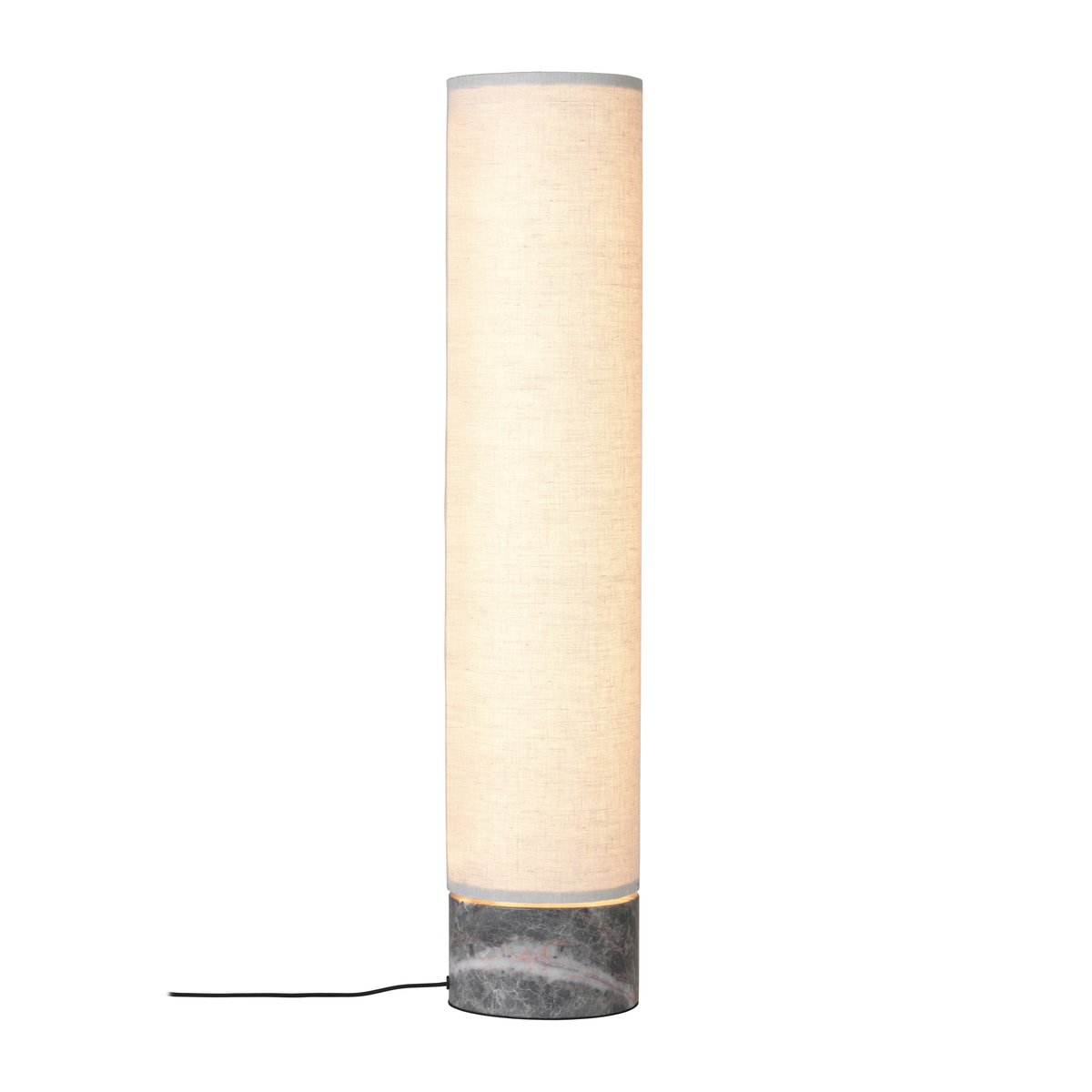 GUBI Unbound floor lamp 80 cm Canvase-grey marble