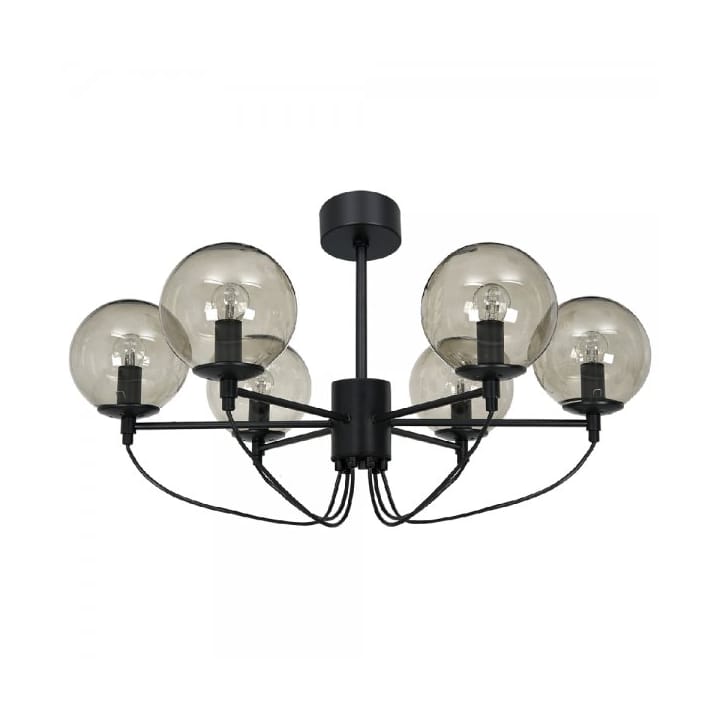 Perla 6 ceiling lamp 45 cm - Black - Hallbergs Belysning