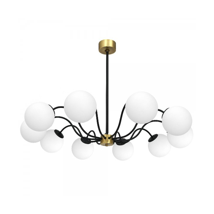 Hallbergs Belysning Serenety 10 ceiling lamp 104 cm Black