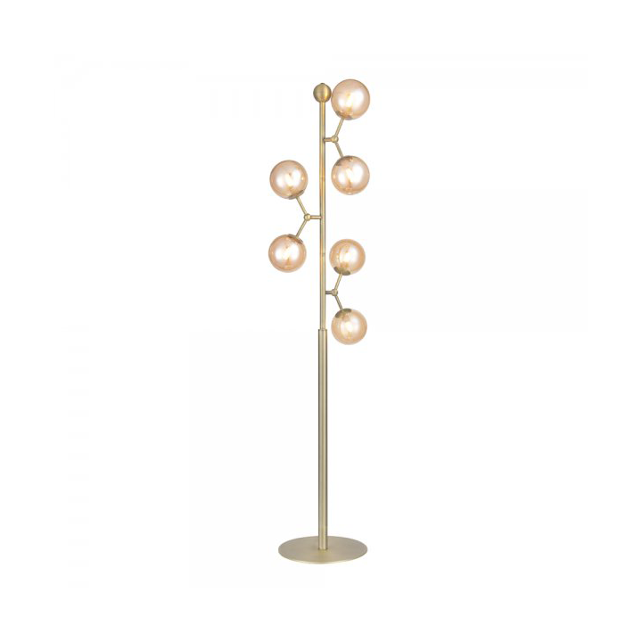 Halo Design Atom floor lamp 155 cm Brass