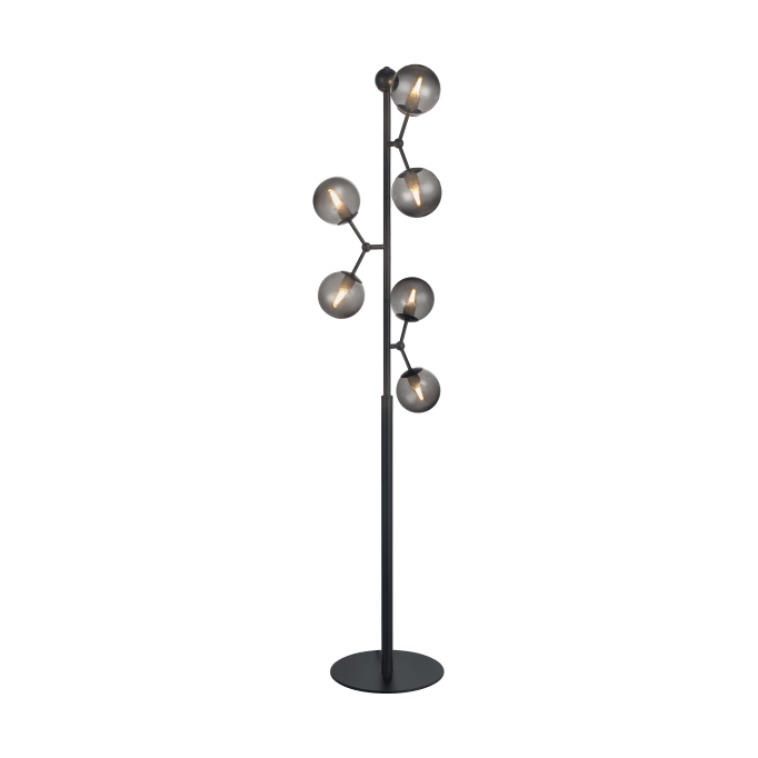 Atom floor lamp 160 cm - Smoke - Halo Design