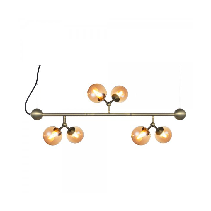 Halo Design Atom Mini Kronleuchter 81 cm Goldfarben