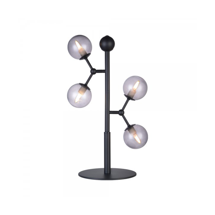 Halo Design Atom table lamp 52 cm Smoke