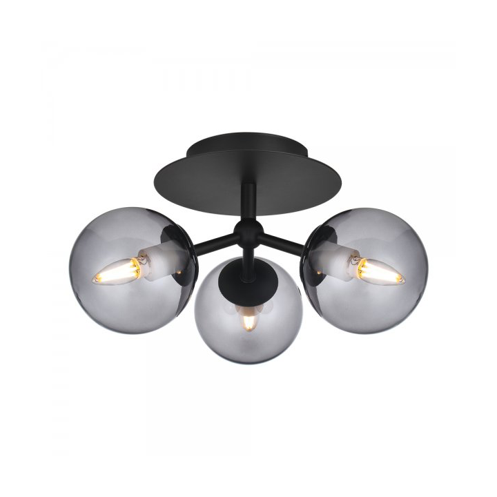 Halo Design Atom trio ceiling lamp 26 cm Black