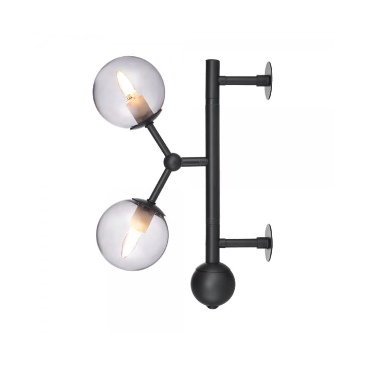 Atom wall lamp 33 cm, Smoke Halo Design