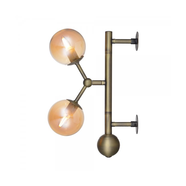 Halo Design Atom Wandleuchte 33 cm Goldfarben