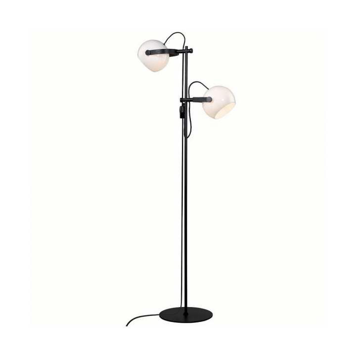 Halo Design DC opalic floor lamp 150 cm Black and white