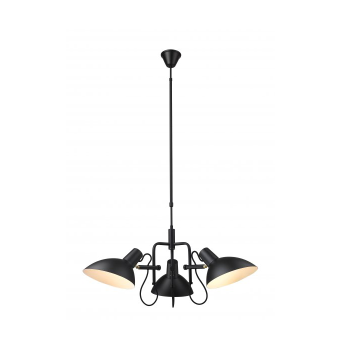 Halo Design Metropole ceiling chandelier Ø76 cm Black