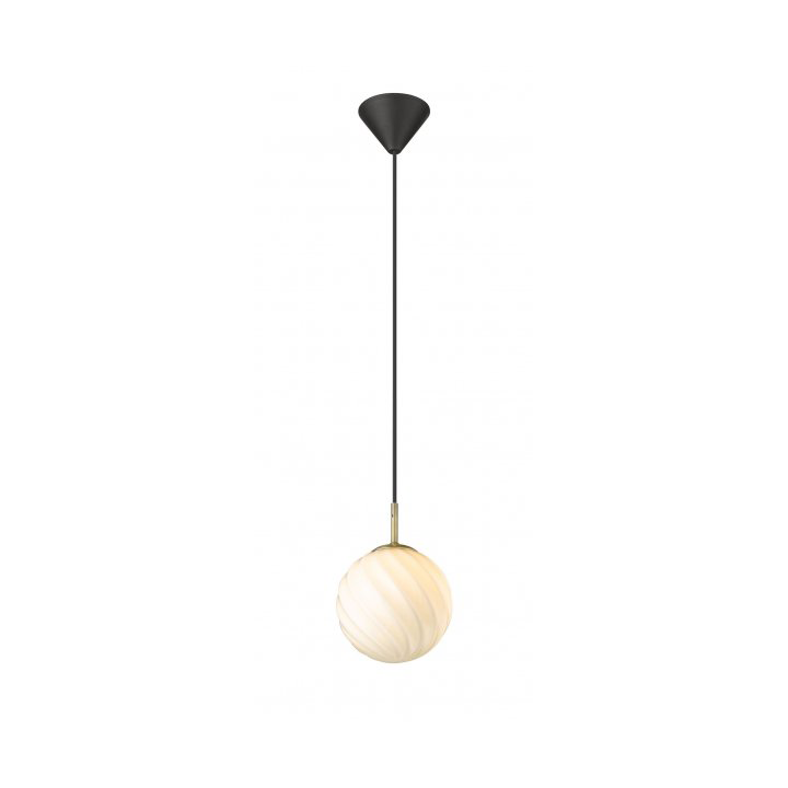 Halo Design Twist ball pendant lamp Ø15 cm Antique Brass