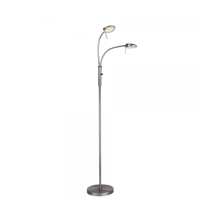 Vegas 2-arm floor lamp 140 cm, Brushed steel Halo Design