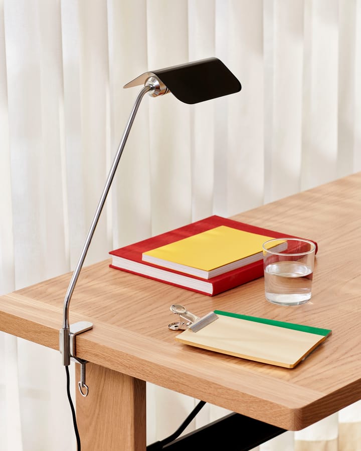 Apex Clip desk lamp, Iron black HAY