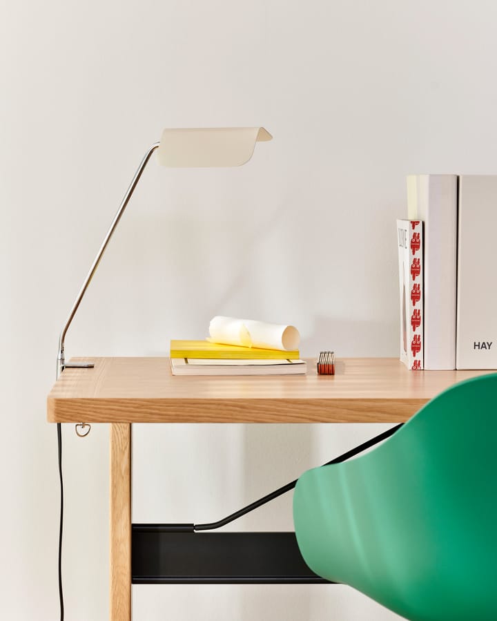 Apex Clip desk lamp, Oyster white HAY