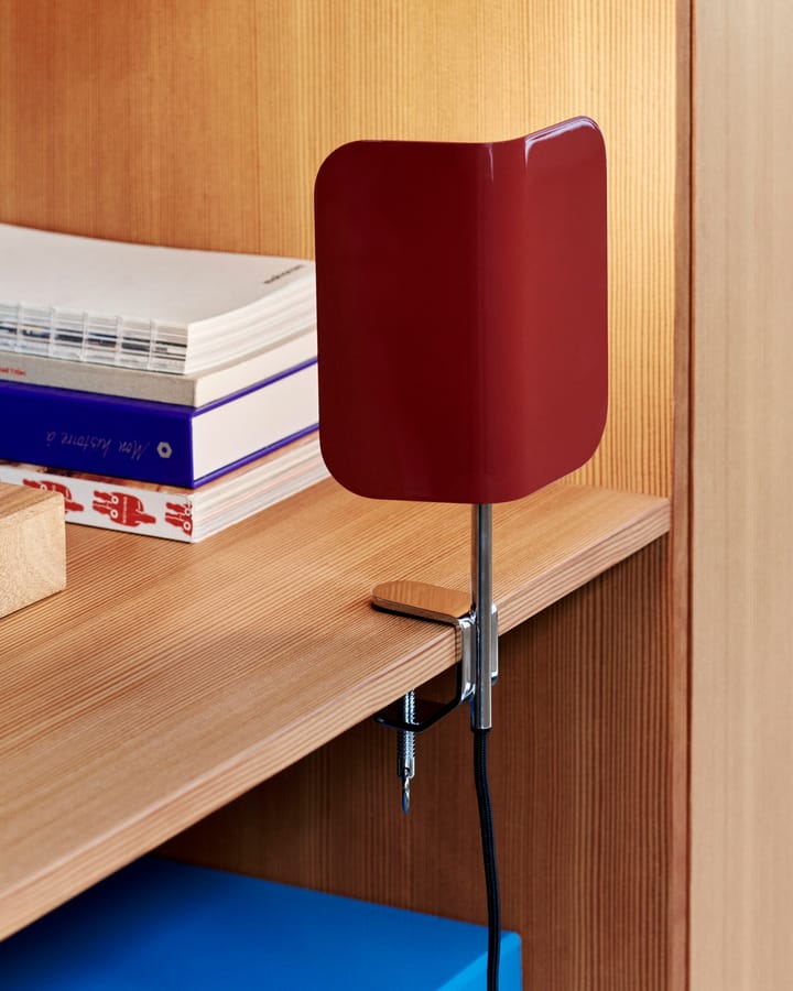 Apex Clip lamp, Maroon red HAY