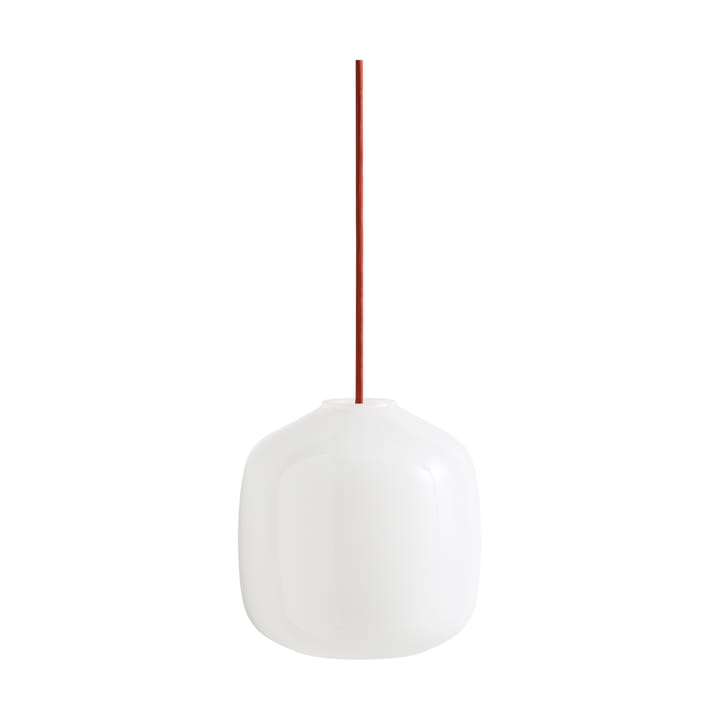 Buoy pendant lamp Ø20 cm - Opal glass-rusty red - HAY