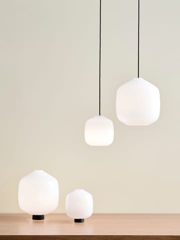 Buoy pendant lamp Ø20 cm - Opal glass-soft black - HAY