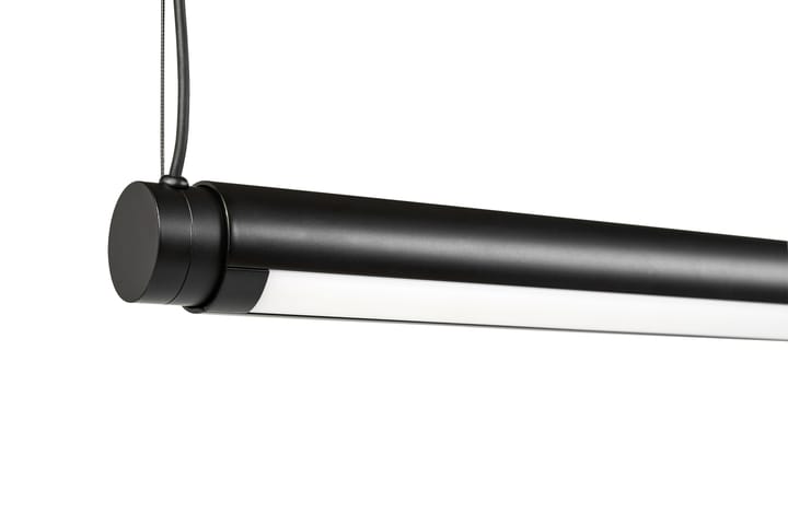 Factor Linear Suspension ceiling lamp 1500 Diffused, Soft black HAY