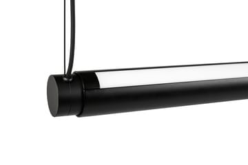 Factor Linear Suspension ceiling lamp 1500 Diffused - Soft black - HAY