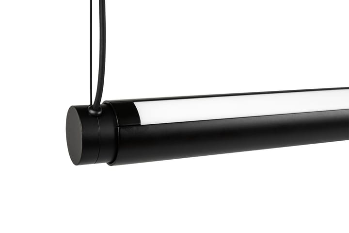 Factor Linear Suspension ceiling lamp 1500 Diffused, Soft black HAY