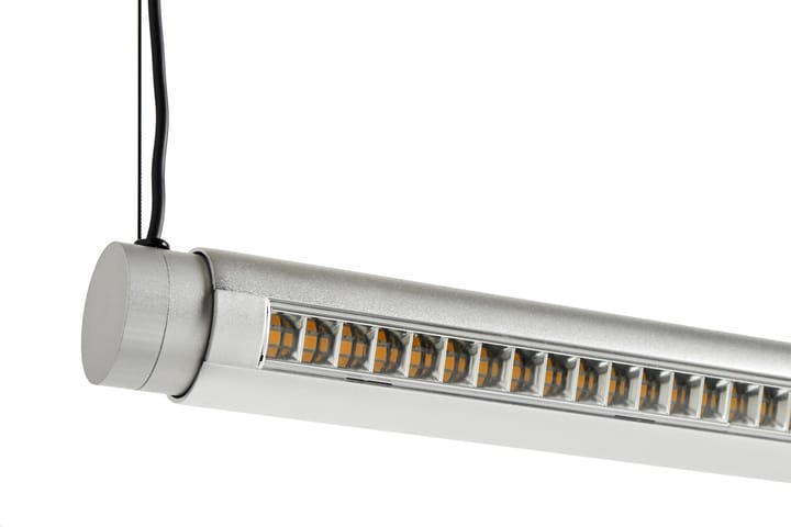 Factor Linear Suspension ceiling lamp 1500 Directional, Clear anodised aluminum HAY