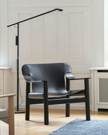 Fifty-Fifty floor lamp - Soft black - HAY