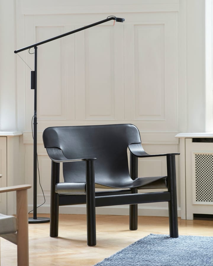 Fifty-Fifty floor lamp, Soft black HAY