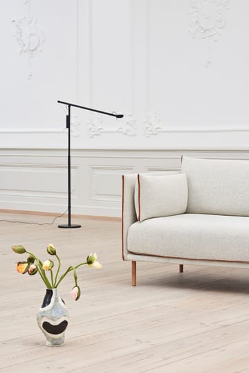 Fifty-Fifty floor lamp - Soft black - HAY