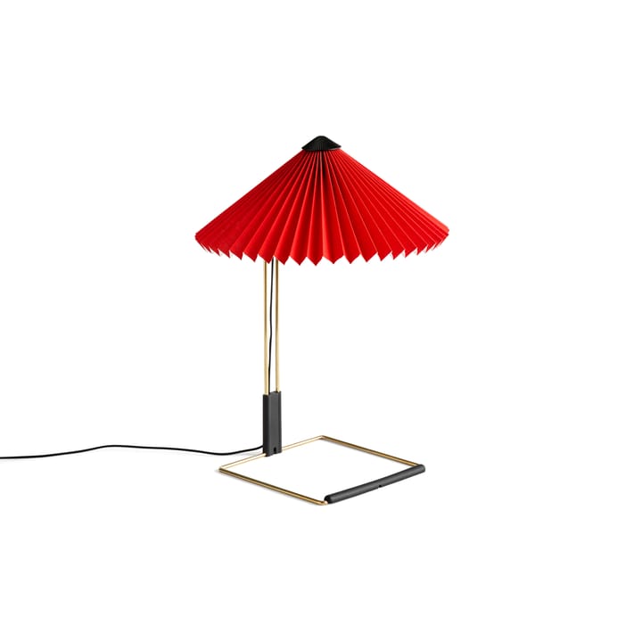 Matin table Tischleuchte Ø30cm, Bright red shade HAY